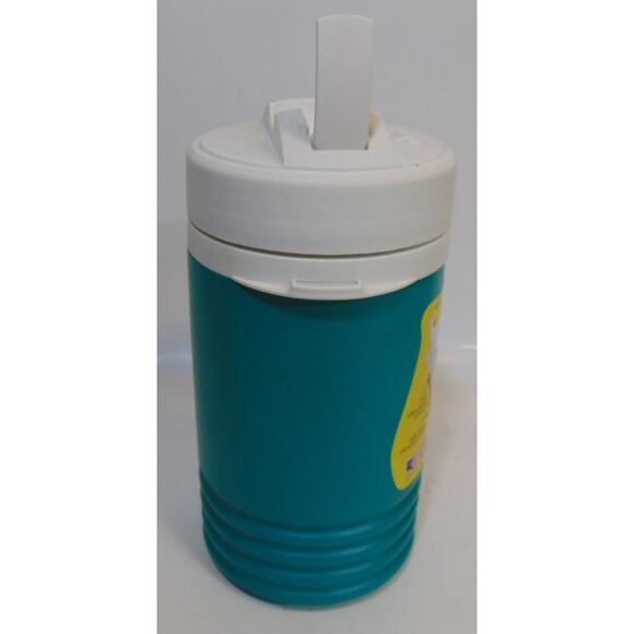 Vintage 90s IGLOO LEGEND 1 Quart COOLER Water Jug Teal Green White Label - Picture 3 of 9